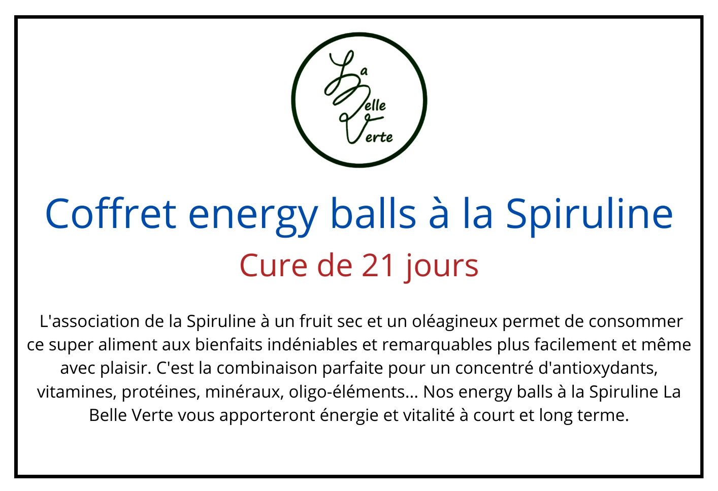 Coffret Energy Balls