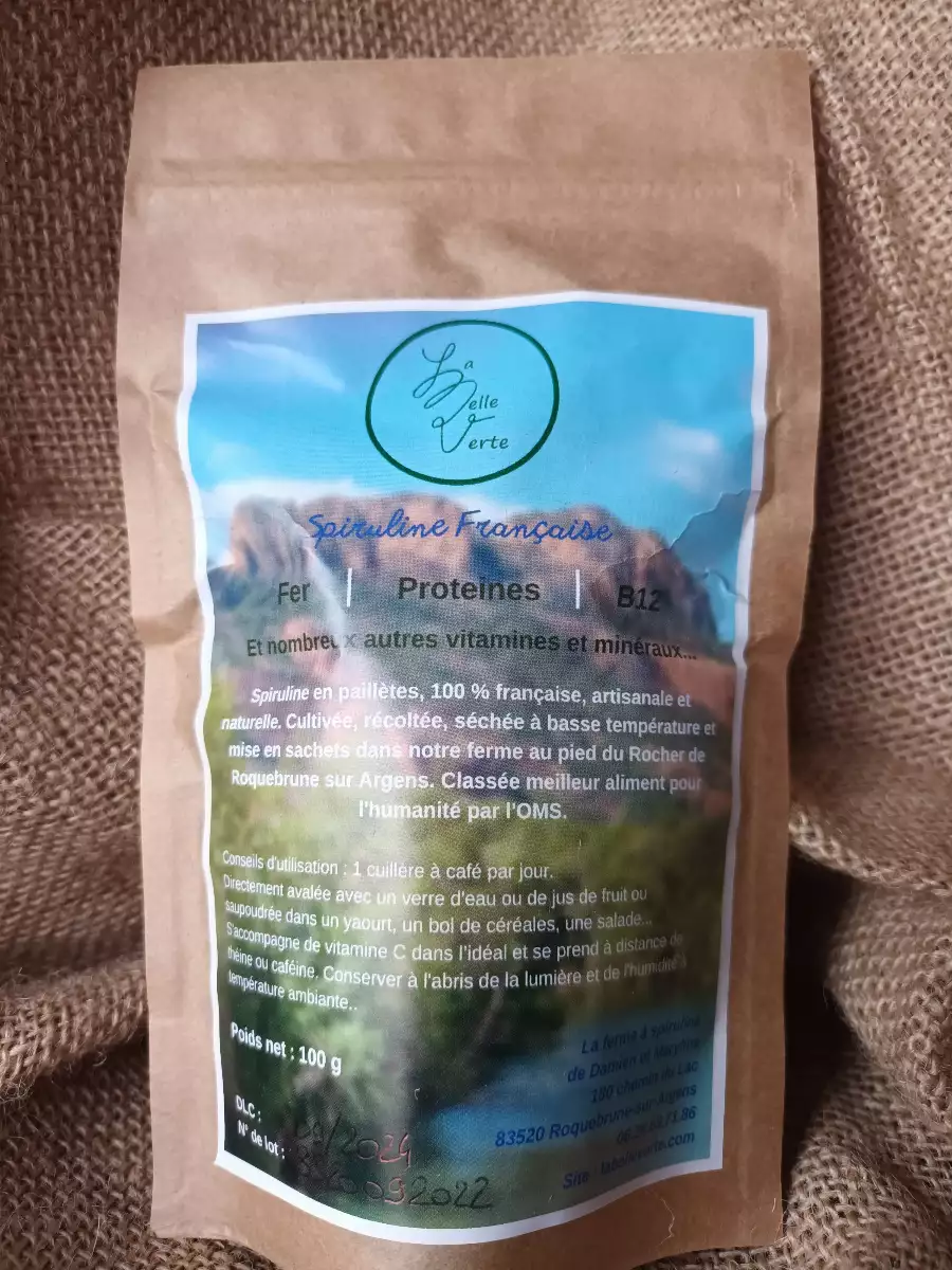Spiruline en paillettes